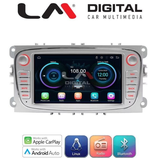 LM Digital - LM LX003 Οθόνη OEM Multimedia Αυτοκινήτου για 	FordFocus 2007 > 2013Galaxy 2007 > 2013Mondeo 2007 > 2013S-Max 2007 > 2013 (CarPlay/AndroidAuto/BT/WIFI) Linux OS - Image 1