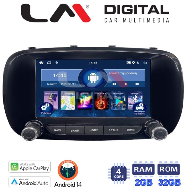 LM Digital - LM N4199 GPS Οθόνη OEM Multimedia Αυτοκινήτου για FIAT 500X 2014> (CarPlay/AndroidAuto/BT/GPS/WIFI/GPRS) - Image 1