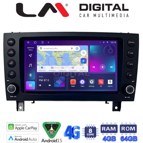 LM Digital - LM Q8096 GPS Οθόνη OEM Multimedia Αυτοκινήτου για MERCEDES SLK (R171) 2004 > 2010 (CarPlay/AndroidAuto/BT/GPS/WIFI/GPRS) - Image 1
