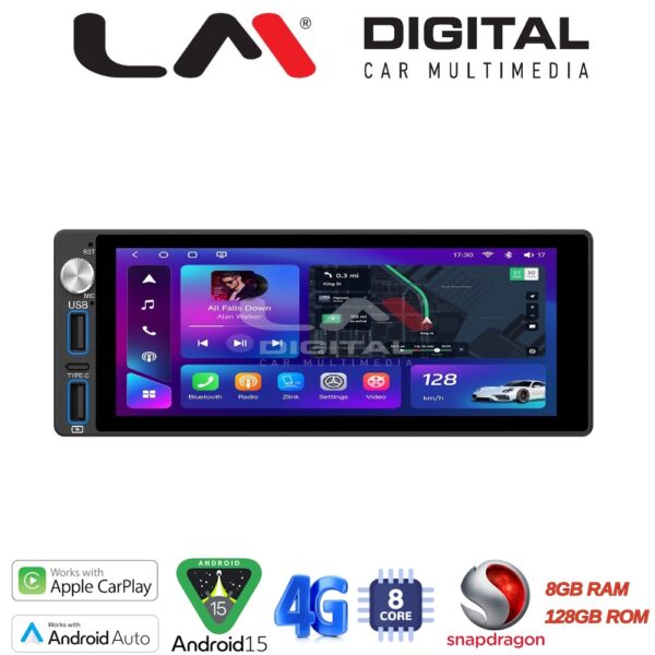 LM Digital - LM T8555 GPS Οθόνη OEM Multimedia Αυτοκινήτου για  (CarPlay/AndroidAuto/BT/GPS/WIFI/GPRS) - Image 1