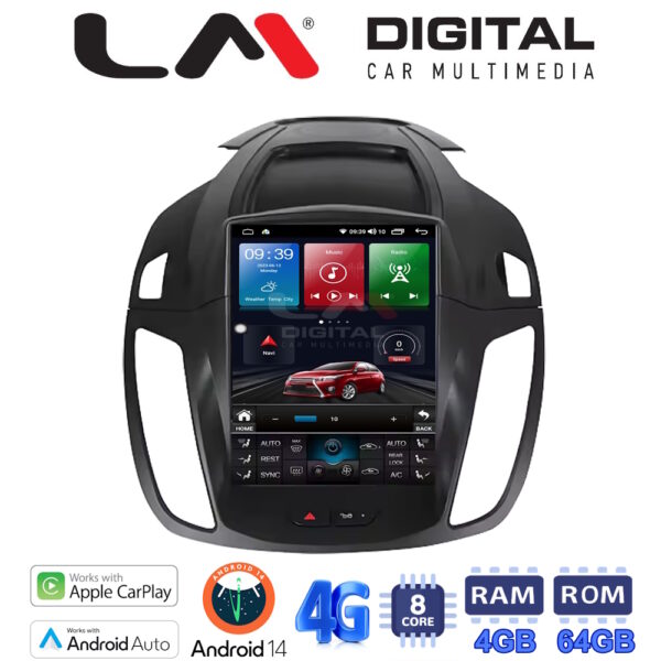 LM Digital - LM TC8362 GPS Οθόνη OEM Multimedia τυπου Tesla 9,7inch Ford Kuga 2013 > (CarPlay/AndroidAuto/BT/GPS/WIFI/GPRS) - Image 1