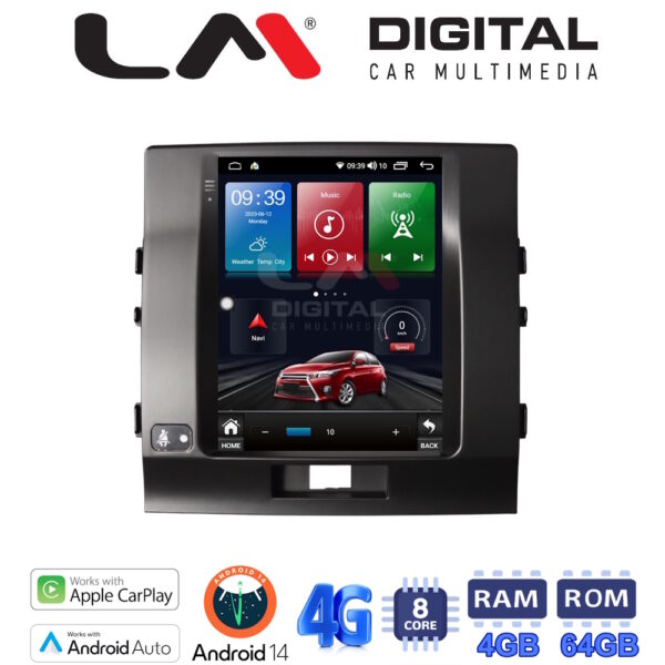 LM Digital - LM TC8384 GPS Οθόνη OEM Multimedia τυπου Tesla 9,7inch LAND CRUISER 2002 > 2009 (CarPlay/AndroidAuto/BT/GPS/WIFI/GPRS) - Image 1