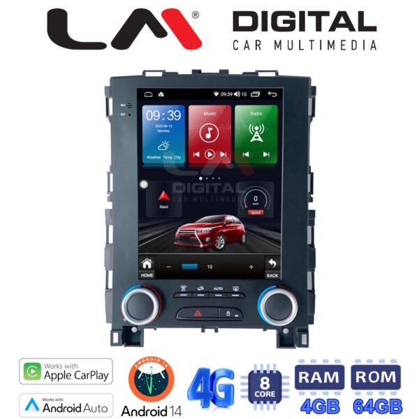 LM Digital - LM TC8702 GPS Οθόνη OEM Multimedia Αυτοκινήτου για Renault Megane 4 '16 > , Renault Koleos '17 > (CarPlay/AndroidAuto/BT/GPS/WIFI/GPRS) - Image 1