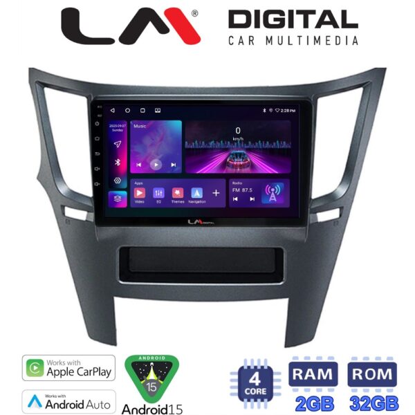 LM Digital - LM ZA4061 GPS Οθόνη OEM Multimedia Αυτοκινήτου για Subaru Legacy-Outback 2009>2013 (CarPlay/AndroidAuto/BT/GPS/WIFI/GPRS) - Image 1