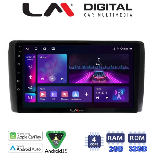 LM Digital - LM ZA4070 GPS Οθόνη OEM Multimedia Αυτοκινήτου για Nissan Leaf 2009 > 2017 (CarPlay/AndroidAuto/BT/GPS/WIFI/GPRS) - Image 1