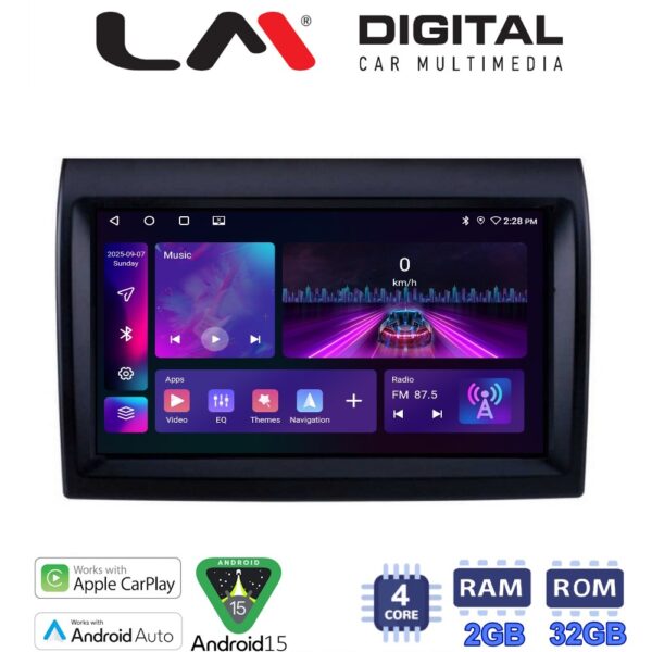 LM Digital - LM ZA4193 GPS Οθόνη OEM Multimedia Αυτοκινήτου για DUCATO, BOXER, JUMBER  (CarPlay/AndroidAuto/BT/GPS/WIFI/GPRS) - Image 1