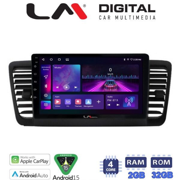 LM Digital - LM ZA4525 GPS Οθόνη OEM Multimedia Αυτοκινήτου για SUBARU LEGACY 2002> (CarPlay/AndroidAuto/BT/GPS/WIFI/GPRS) - Image 1