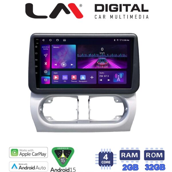 LM Digital - LM ZA4663 GPS Οθόνη OEM Multimedia Αυτοκινήτου για Opel Corsa C 2000 > 2006 Opel Tigra B 2004 > 2009 (CarPlay/AndroidAuto/BT/GPS/WIFI/GPRS) - Image 1