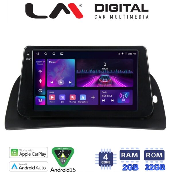 LM Digital - LM ZA4707 GPS Οθόνη OEM Multimedia Αυτοκινήτου για Renault Kangoo 2011 > 2021 (CarPlay/AndroidAuto/BT/GPS/WIFI/GPRS) - Image 1