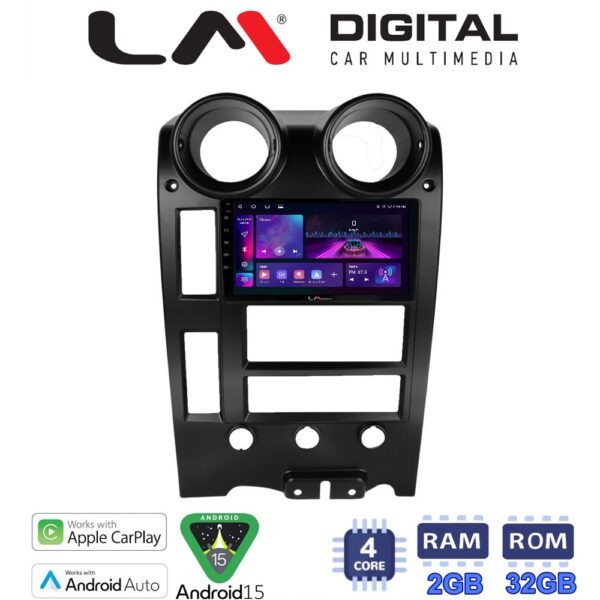LM Digital - LM ZA4724 GPS Οθόνη OEM Multimedia Αυτοκινήτου για Hummer H2 2002 > 2008 (CarPlay/AndroidAuto/BT/GPS/WIFI/GPRS) - Image 1