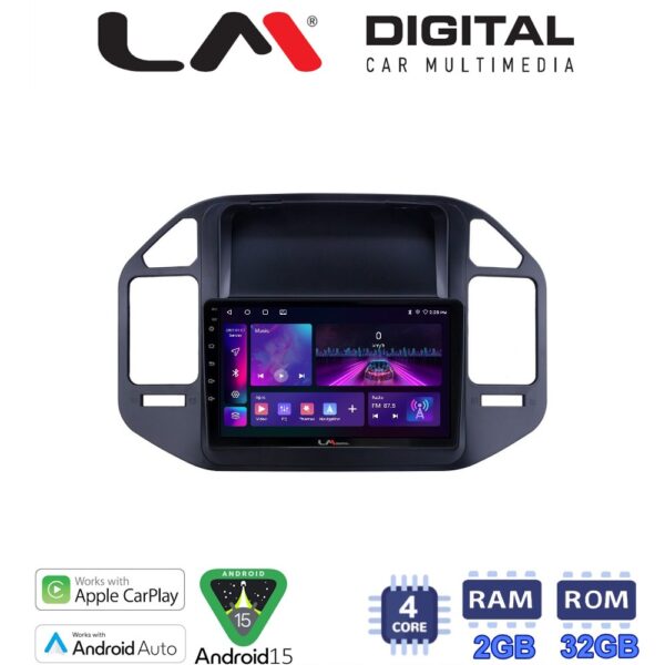 LM Digital - LM ZA4990 GPS Οθόνη OEM Multimedia Αυτοκινήτου για Mitsubishi Pajero 1999 > 2006 (CarPlay/AndroidAuto/BT/GPS/WIFI/GPRS) - Image 1