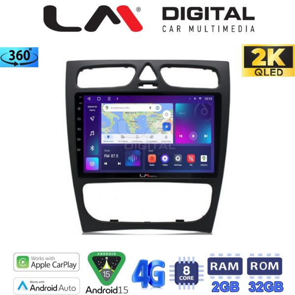 LM Digital - LM ZB8171 GPS Οθόνη OEM Multimedia Αυτοκινήτου για MERCEDES C (W203) - CLK (W208) (CarPlay/AndroidAuto/BT/GPS/WIFI/GPRS) - Image 1