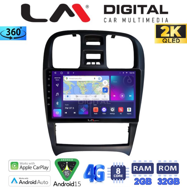 LM Digital - LM ZB8260 GPS Οθόνη OEM Multimedia Αυτοκινήτου για Hyundai Sonata 2000 > 2006 (CarPlay/AndroidAuto/BT/GPS/WIFI/GPRS) - Image 1