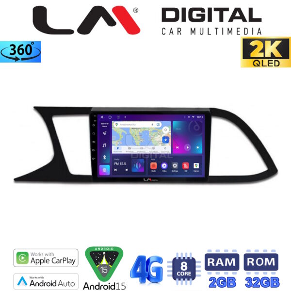 LM Digital - LM ZB8306 GPS Οθόνη OEM Multimedia Αυτοκινήτου για SEAT LEON 2012> (CarPlay/AndroidAuto/BT/GPS/WIFI/GPRS) - Image 1