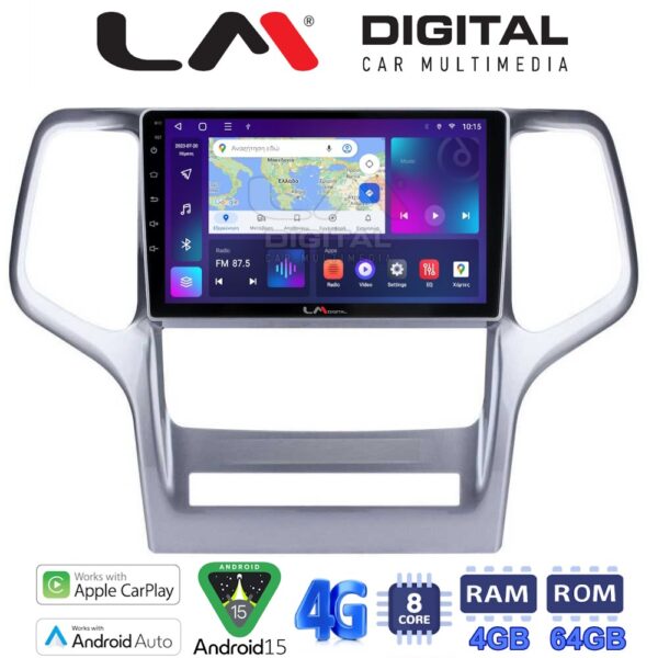 LM Digital - LM ZC8234 GPS Οθόνη OEM Multimedia Αυτοκινήτου για Jeep Gran Cherokee 2011 > 2013 (CarPlay/AndroidAuto/BT/GPS/WIFI/GPRS) - Image 1