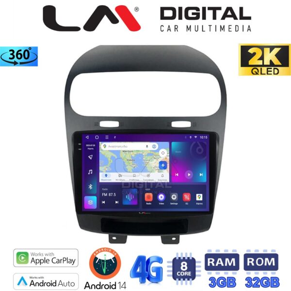 LM Digital - LM ZD8261 GPS Οθόνη OEM Multimedia Αυτοκινήτου για Fiat Freemont 2008> (CarPlay/AndroidAuto/BT/GPS/WIFI/GPRS) - Image 1