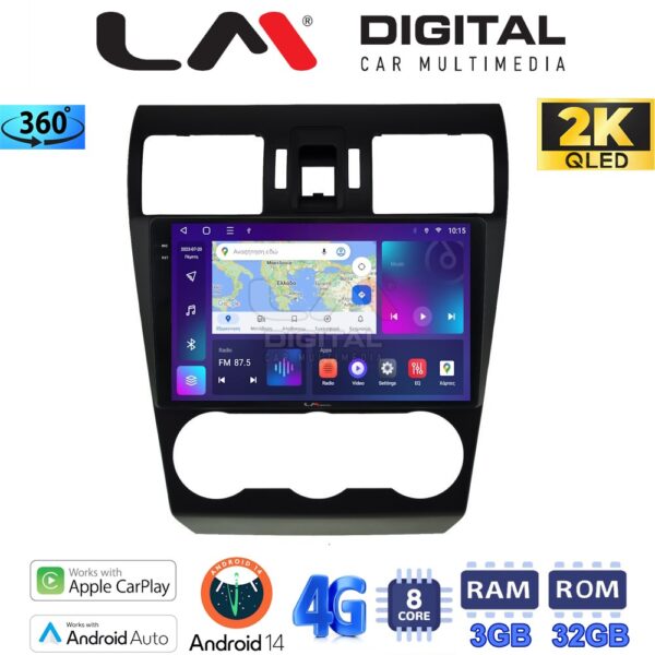 LM Digital - LM ZD8262 GPS Οθόνη OEM Multimedia Αυτοκινήτου για SUBARU IMPREZA-FORESTER 2013> (CarPlay/AndroidAuto/BT/GPS/WIFI/GPRS) - Image 1