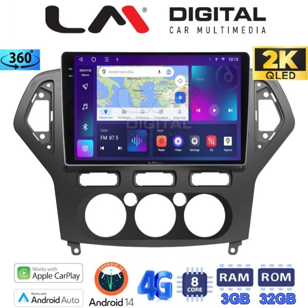 LM Digital - LM ZD8367A GPS Οθόνη OEM Multimedia Αυτοκινήτου για FORD MONDEO 2007 > 2010 (CarPlay/AndroidAuto/BT/GPS/WIFI/GPRS) - Image 1