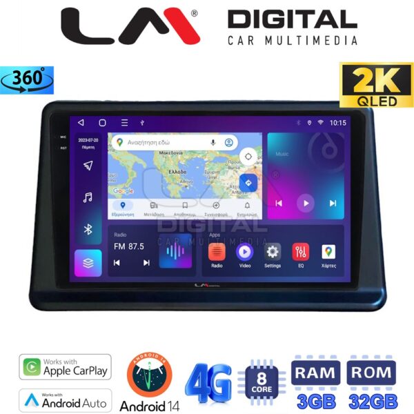 LM Digital - LM ZD8998 GPS Οθόνη OEM Multimedia Αυτοκινήτου για Mitsubishi Pajero 1996 > 2003 (CarPlay/AndroidAuto/BT/GPS/WIFI/GPRS) - Image 1