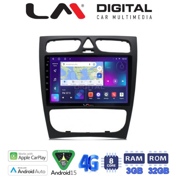LM Digital - LM ZE8171 GPS Οθόνη OEM Multimedia Αυτοκινήτου για MERCEDES C (W203) - CLK (W208) (CarPlay/AndroidAuto/BT/GPS/WIFI/GPRS) - Image 1