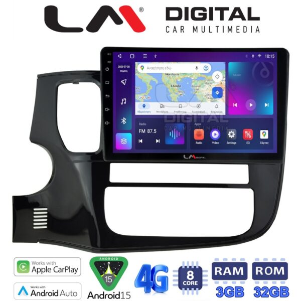 LM Digital - LM ZE8231 GPS Οθόνη OEM Multimedia Αυτοκινήτου για MITSUBISHI OUTLANDER  2013> (CarPlay/AndroidAuto/BT/GPS/WIFI/GPRS) - Image 1