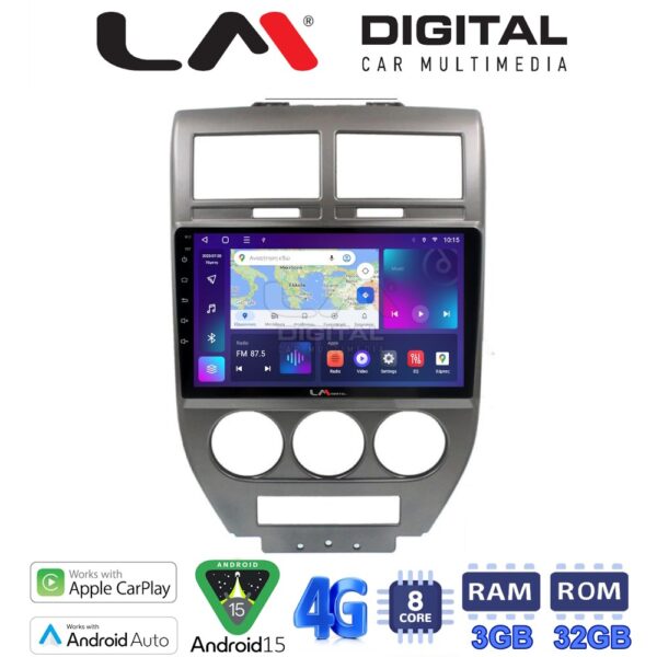 LM Digital - LM ZE8251 GPS Οθόνη OEM Multimedia Αυτοκινήτου για JEEP COMPASS 2007>2011 (CarPlay/AndroidAuto/BT/GPS/WIFI/GPRS) - Image 1