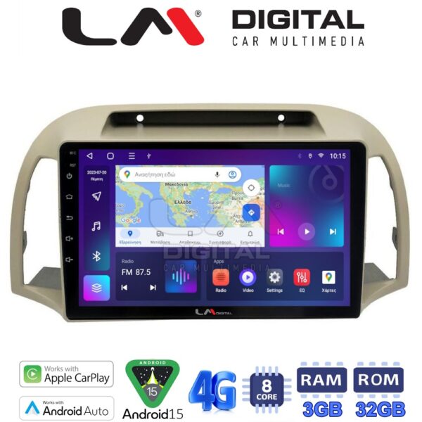LM Digital - LM ZE8300 GPS Οθόνη OEM Multimedia Αυτοκινήτου για NISSAN MICRA 2002>2007 (CarPlay/AndroidAuto/BT/GPS/WIFI/GPRS) - Image 1