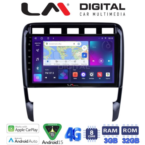 LM Digital - LM ZE8443 GPS Οθόνη OEM Multimedia Αυτοκινήτου για PORSCHE CAYENNE 2002>2011 (CarPlay/AndroidAuto/BT/GPS/WIFI/GPRS) - Image 1