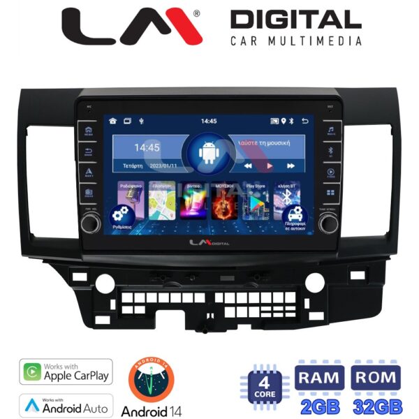 LM Digital - LM ZG4037 GPS Οθόνη OEM Multimedia Αυτοκινήτου για MITSUBISHI LANCER 2008> (CarPlay/AndroidAuto/BT/GPS/WIFI/GPRS) - Image 1