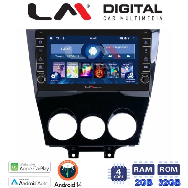 LM Digital - LM ZG4301 GPS Οθόνη OEM Multimedia Αυτοκινήτου για Mazda RX8 2001>2008 (CarPlay/AndroidAuto/BT/GPS/WIFI/GPRS) - Image 1