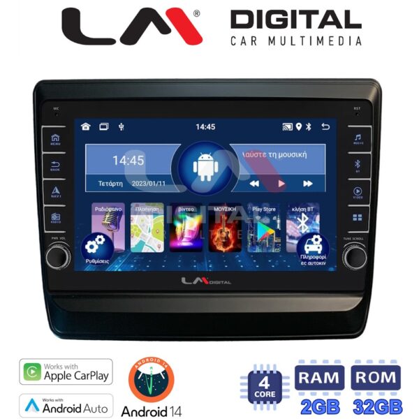 LM Digital - LM ZG4431 GPS Οθόνη OEM Multimedia Αυτοκινήτου για Isuzu DMAX 2021> (CarPlay/AndroidAuto/BT/GPS/WIFI/GPRS) - Image 1