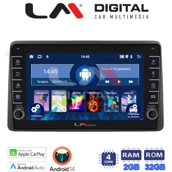 LM Digital - LM ZG4434 GPS Οθόνη OEM Multimedia Αυτοκινήτου για DACIA DUSTER 2019> (CarPlay/AndroidAuto/BT/GPS/WIFI/GPRS) - Image 1
