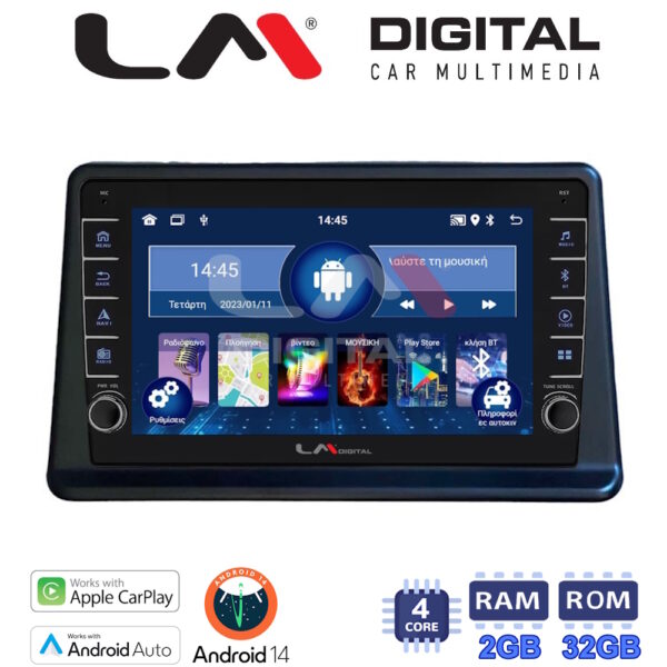 LM Digital - LM ZG4998 GPS Οθόνη OEM Multimedia Αυτοκινήτου για Mitsubishi Pajero 1996 > 2003 (CarPlay/AndroidAuto/BT/GPS/WIFI/GPRS) - Image 1