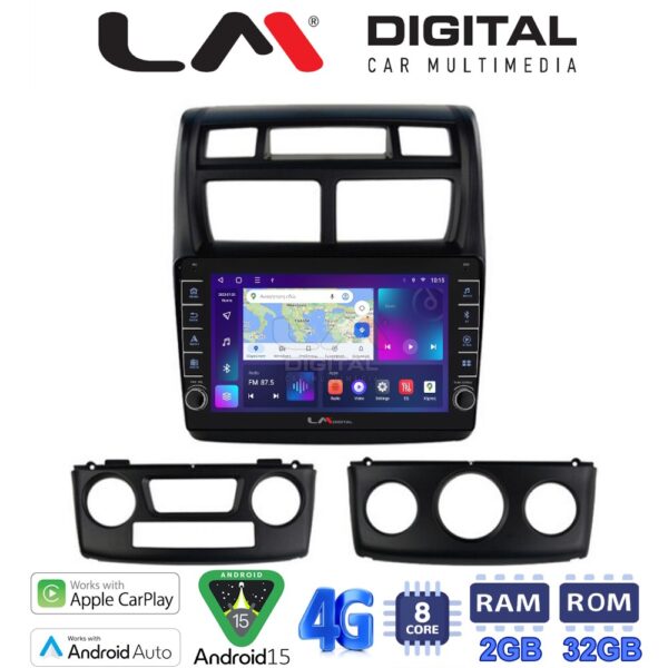 LM Digital - LM ZG8023 GPS Οθόνη OEM Multimedia Αυτοκινήτου για KIA SPORTAGE 2004>2010 (CarPlay/AndroidAuto/BT/GPS/WIFI/GPRS) - Image 1