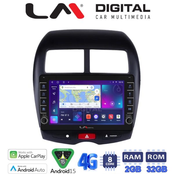 LM Digital - LM ZG8026 GPS Οθόνη OEM Multimedia Αυτοκινήτου για MITSUBISHI ASX 2008> (CarPlay/AndroidAuto/BT/GPS/WIFI/GPRS) - Image 1