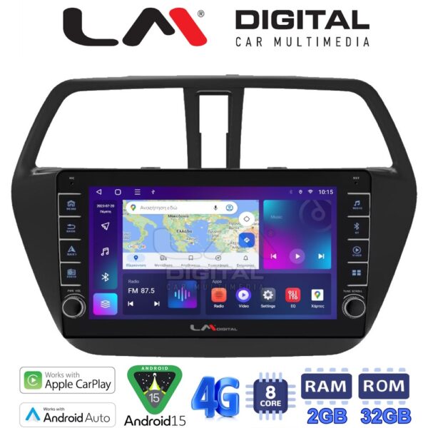 LM Digital - LM ZG8337 GPS Οθόνη OEM Multimedia Αυτοκινήτου για SUZUKI SX4 SCROSS 2014> (CarPlay/AndroidAuto/BT/GPS/WIFI/GPRS) - Image 1