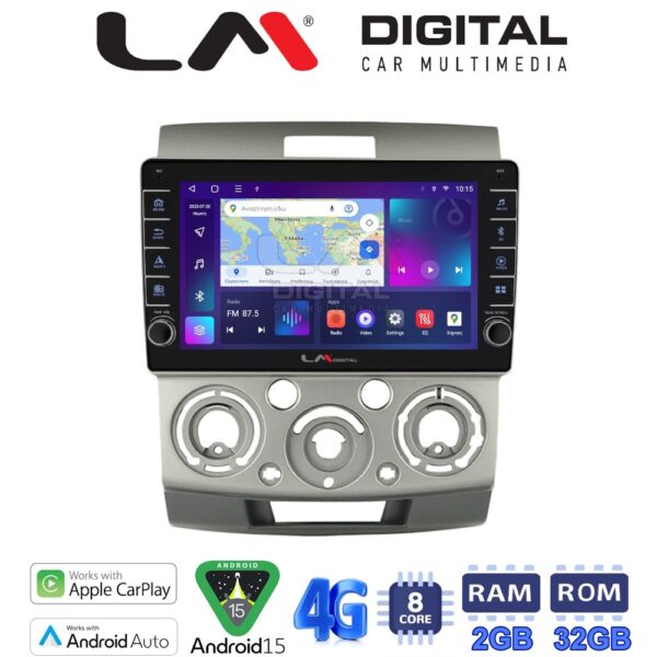 LM Digital - LM ZG8360 GPS Οθόνη OEM Multimedia Αυτοκινήτου για MAZDA BT 50  & FORD RANGER 2006>2011 (CarPlay/AndroidAuto/BT/GPS/WIFI/GPRS) - Image 1