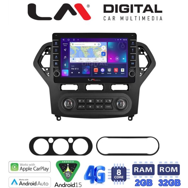 LM Digital - LM ZG8367B GPS Οθόνη OEM Multimedia Αυτοκινήτου για FORD MONDEO 2007 > 2010 (CarPlay/AndroidAuto/BT/GPS/WIFI/GPRS) - Image 1