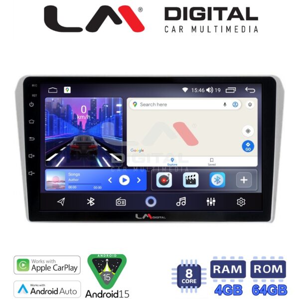 LM Digital - LM ZK8025 GPS Οθόνη OEM Multimedia Αυτοκινήτου για Toyota Avensis 2003>2008 (CarPlay/AndroidAuto/BT/GPS/WIFI) - Image 1