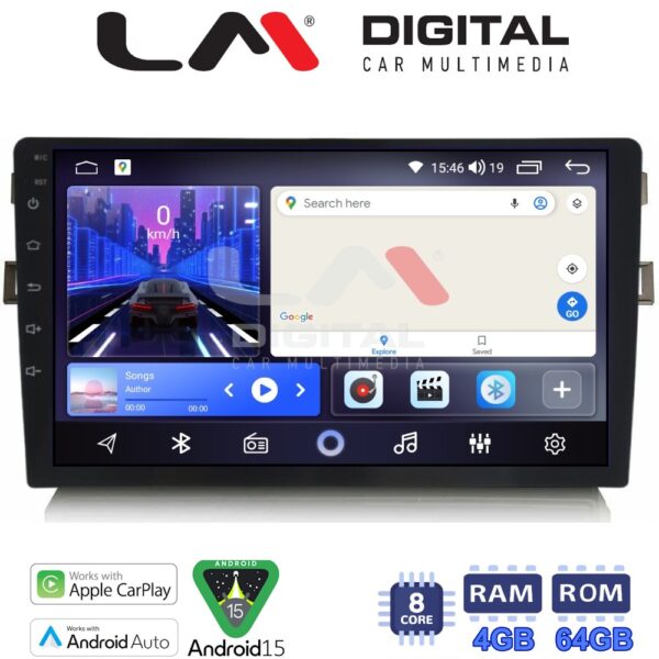 LM Digital - LM ZK8028 GPS Οθόνη OEM Multimedia Αυτοκινήτου για Toyota Auris 2007 > 2012 (CarPlay/AndroidAuto/BT/GPS/WIFI) - Image 1