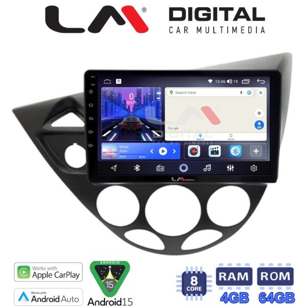 LM Digital - LM ZK8236 GPS Οθόνη OEM Multimedia Αυτοκινήτου για Ford Focus 1998 > 2004 (CarPlay/AndroidAuto/BT/GPS/WIFI) - Image 1