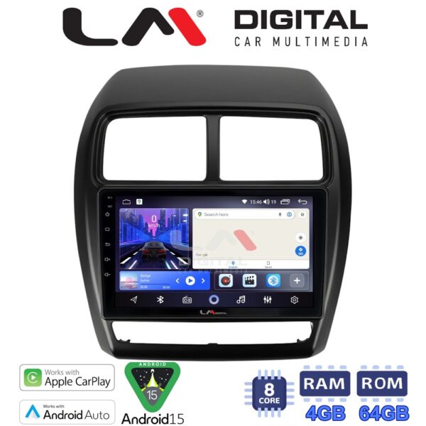 LM Digital - LM ZK8318 GPS Οθόνη OEM Multimedia Αυτοκινήτου για Mitsubishi ASX 2020 > 2023 (CarPlay/AndroidAuto/BT/GPS/WIFI) - Image 1