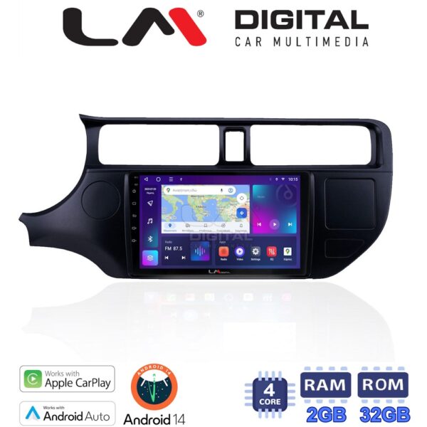 LM Digital - LM ZN4124 GPS Οθόνη OEM Multimedia Αυτοκινήτου για KIA RIO 2015 > (CarPlay/AndroidAuto/BT/GPS/WIFI/GPRS) - Image 1