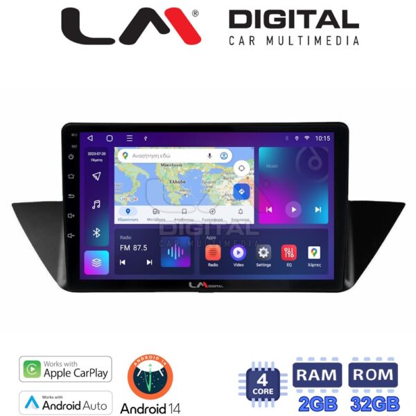 LM Digital - LM ZN4219 GPS Οθόνη OEM Multimedia Αυτοκινήτου για BMW X1 (E84) 2009>2014 (CarPlay/AndroidAuto/BT/GPS/WIFI/GPRS) - Image 1
