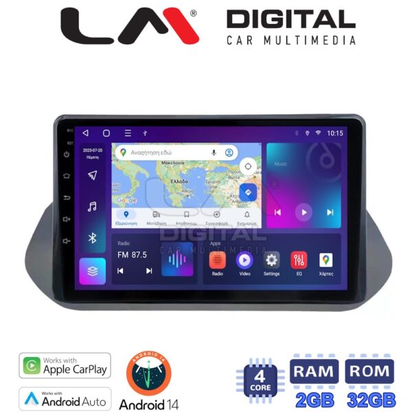 LM Digital - LM ZN4483 GPS Οθόνη OEM Multimedia Αυτοκινήτου για Nissan Qashqai 2021> (CarPlay/AndroidAuto/BT/GPS/WIFI/GPRS) - Image 1