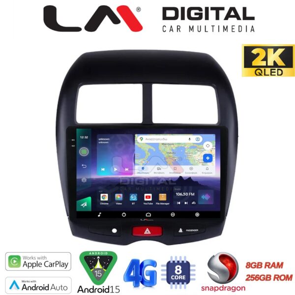 LM Digital - LM ZQ8026 GPS Οθόνη OEM Multimedia Αυτοκινήτου για MITSUBISHI ASX 2008> (CarPlay/AndroidAuto/BT/GPS/WIFI/GPRS) - Image 1