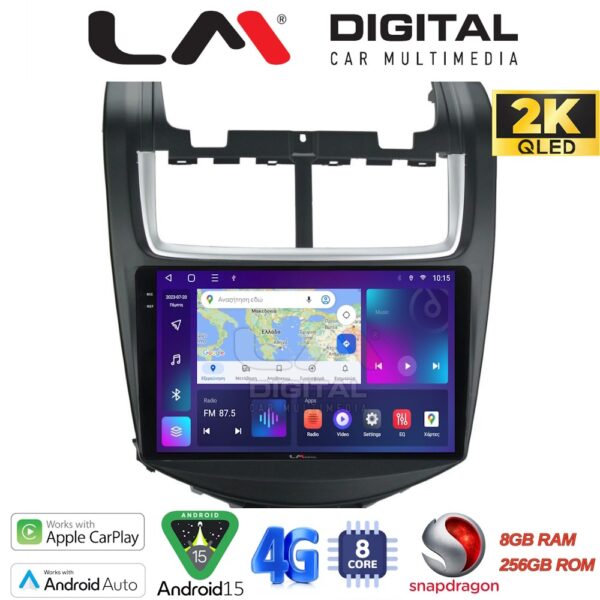 LM Digital - LM ZQ8108 GPS Οθόνη OEM Multimedia Αυτοκινήτου για Chevrolet Aveo 2014>2017 (CarPlay/AndroidAuto/BT/GPS/WIFI/GPRS) - Image 1