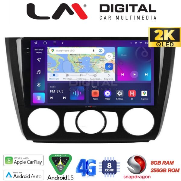 LM Digital - LM ZQ8170 GPS Οθόνη OEM Multimedia Αυτοκινήτου για BMW σειρά 1 (E81 - E82 - E87 -E88) (CarPlay/AndroidAuto/BT/GPS/WIFI/GPRS) - Image 1