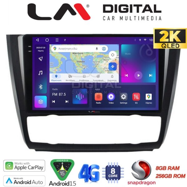 LM Digital - LM ZQ8170B GPS Οθόνη OEM Multimedia Αυτοκινήτου για BMW σειρά 1 (E81 - E82 - E87 -E88) (CarPlay/AndroidAuto/BT/GPS/WIFI/GPRS) - Image 1