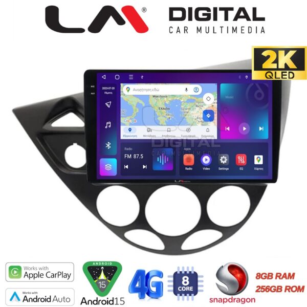 LM Digital - LM ZQ8236 GPS Οθόνη OEM Multimedia Αυτοκινήτου για Ford Focus 1998 > 2004 (CarPlay/AndroidAuto/BT/GPS/WIFI/GPRS) - Image 1